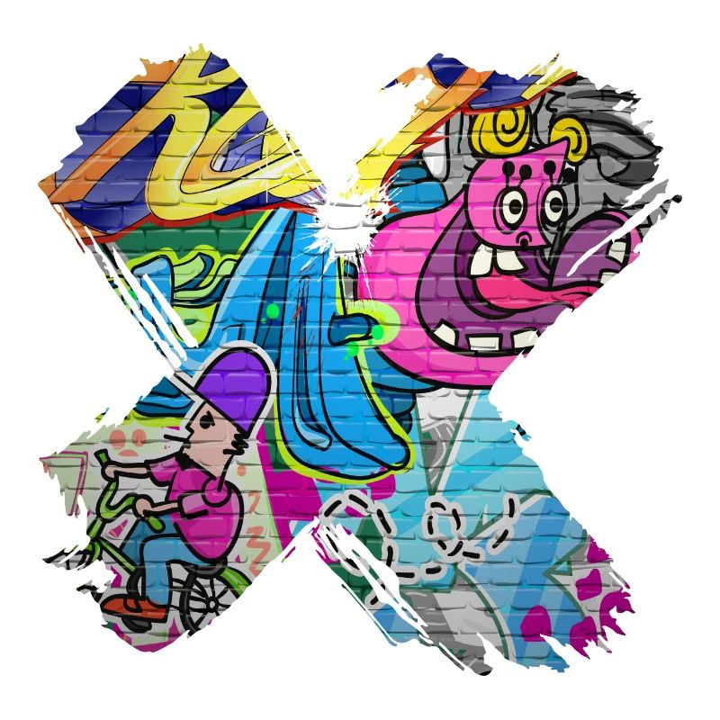 Graffiti style Splash hip hop colors painter color