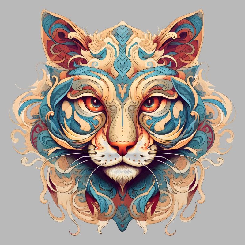 Mandala tiger cat