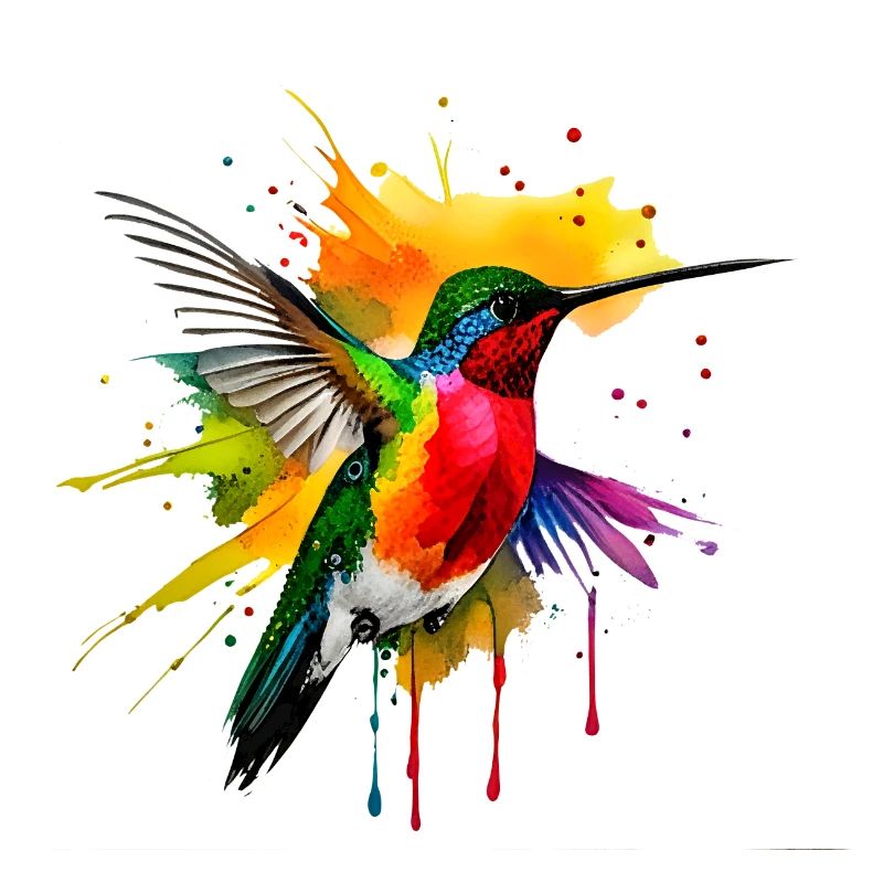 Farbenfroher Kolibri