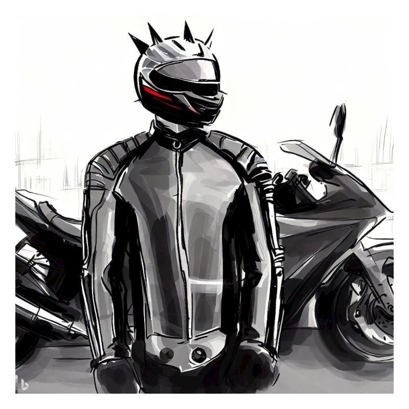 Motorcycle Pencil Drawing
