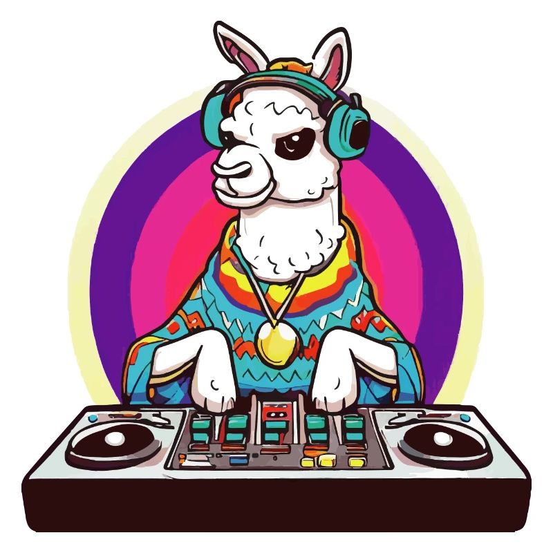 Alpaca Lama DJ Gift Idea