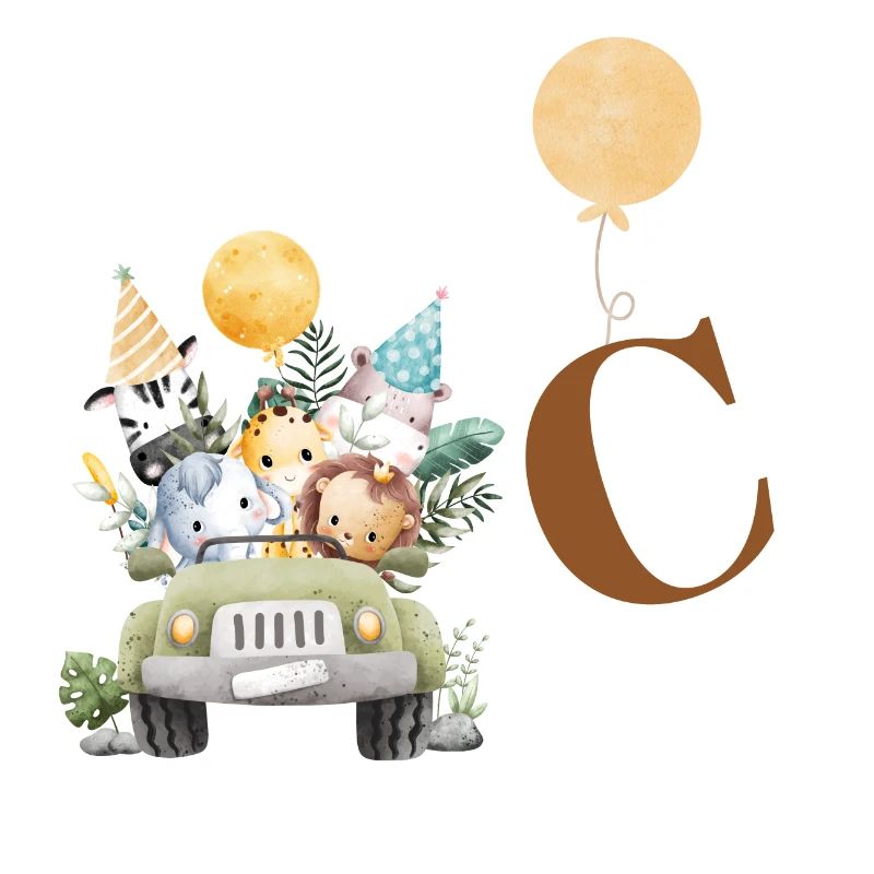 Lettera C Safari