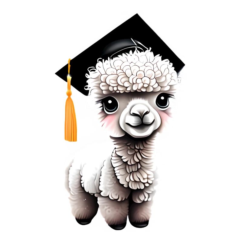 Bachelor Alpaka Studium Absolvent Schulabschluss