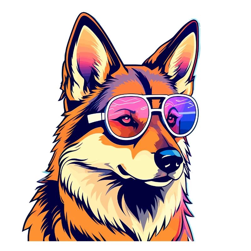 German Shepherd Illustration