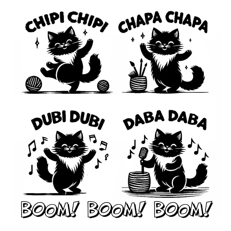 Chipi Chipi Chapa Chapa Dubi Dubi Daba Daba cat