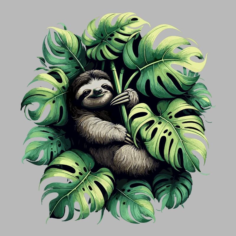 Monstera deliciosa sloth gift