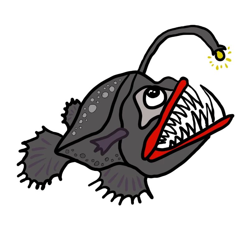 Leuchtender Anglerfisch