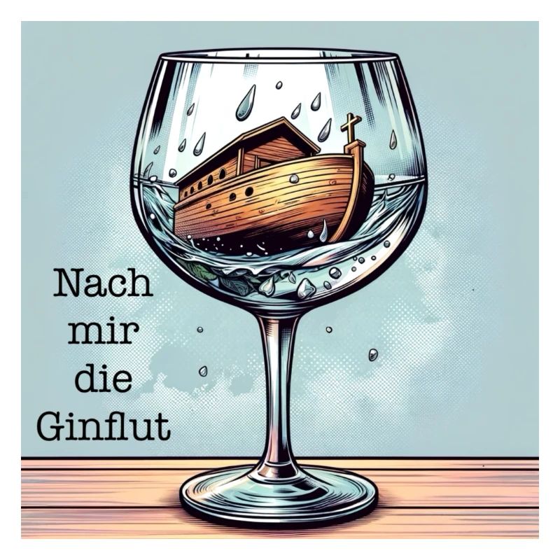 Nach mir die Ginflut - Trinkspruch Gin