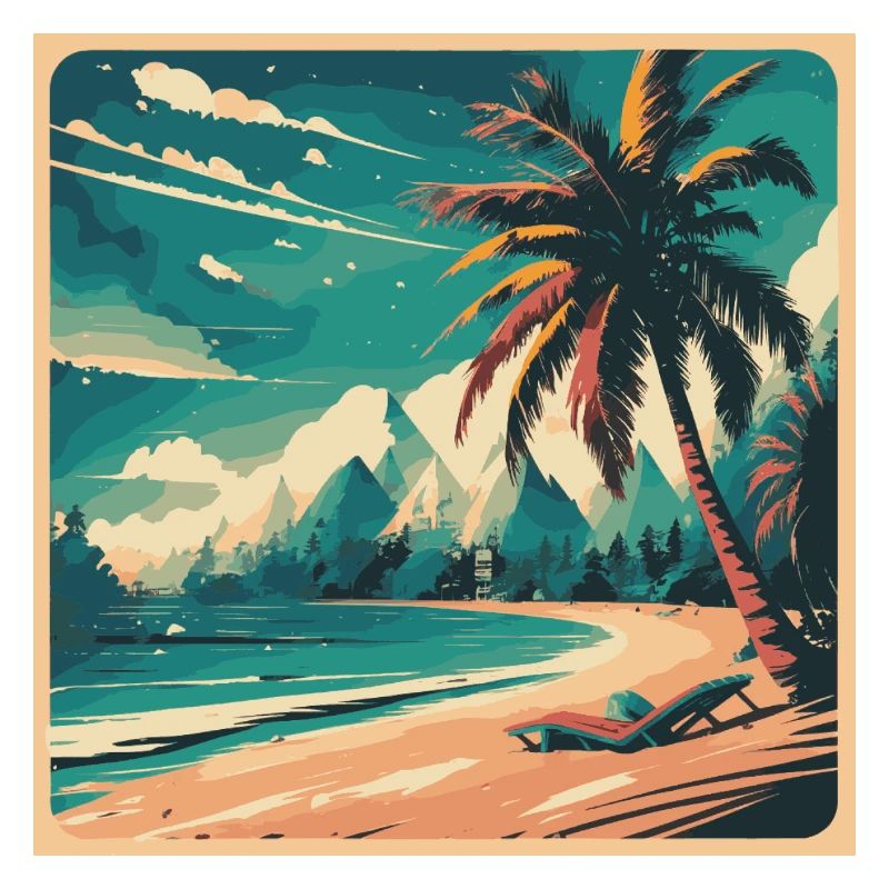 Palm Tree Magic: Summer Beach Shirt