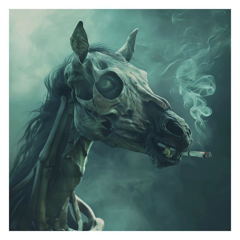 Fumer un cheval surréaliste