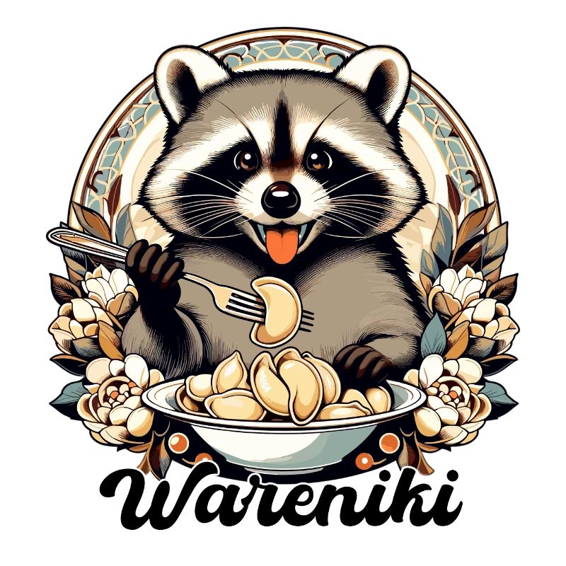 Wareniki Waschbär süß Geschenk