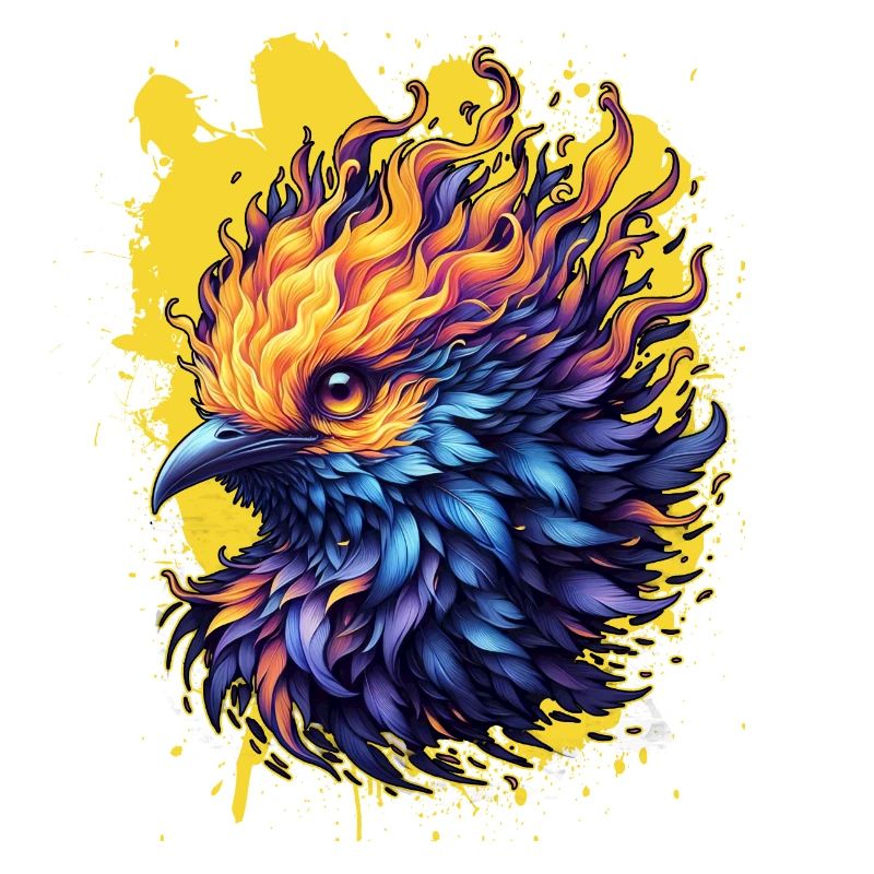 Feurige Phönix-Vogelkunst