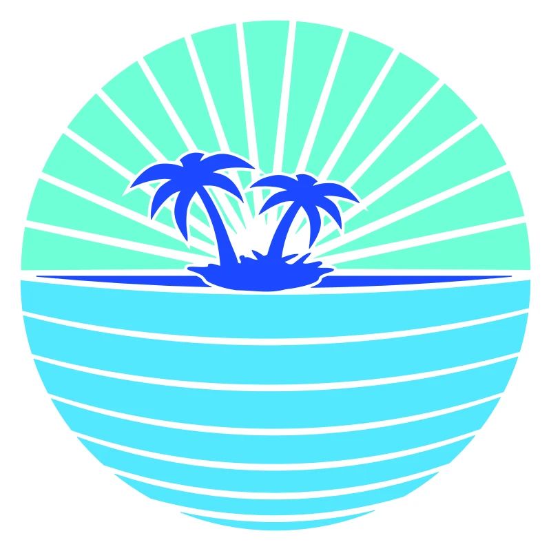 Palm Tree Island Tree Plage Vacances Noix de Mer Cool