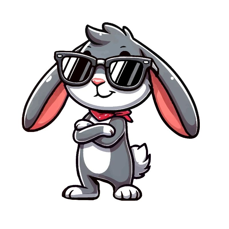 hase comic sonnenbrille