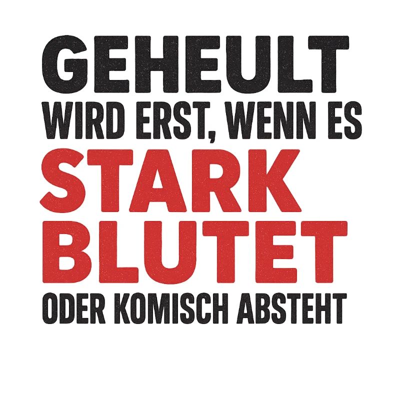 Stark bluten oder still sein – Dorfkind-Style