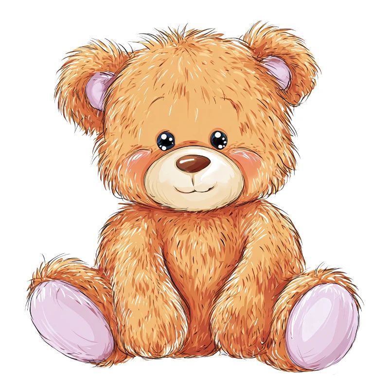Mignon bébé ours en peluche