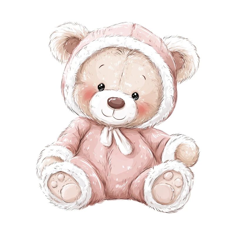 Mignon bébé ours en peluche