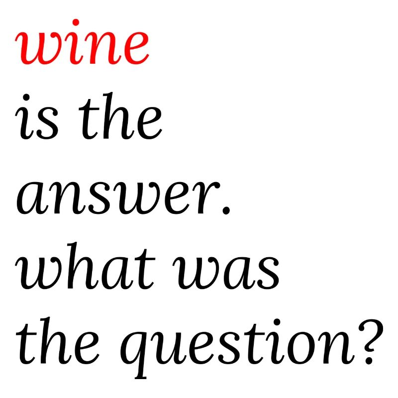 Wine Is The Answer