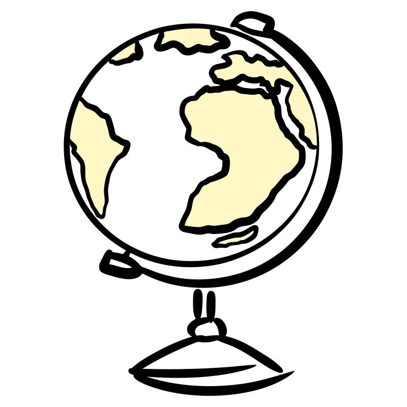 Globe. Géographie. Enseignant