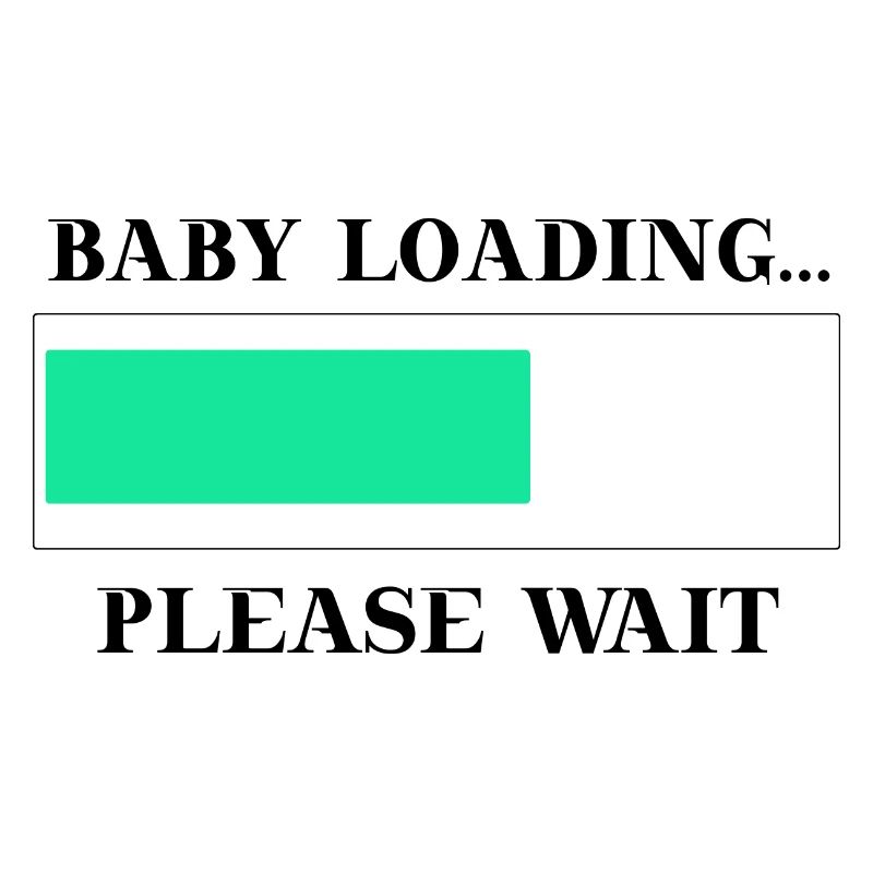 Schwanger Baby loading please wait Geschenkidee