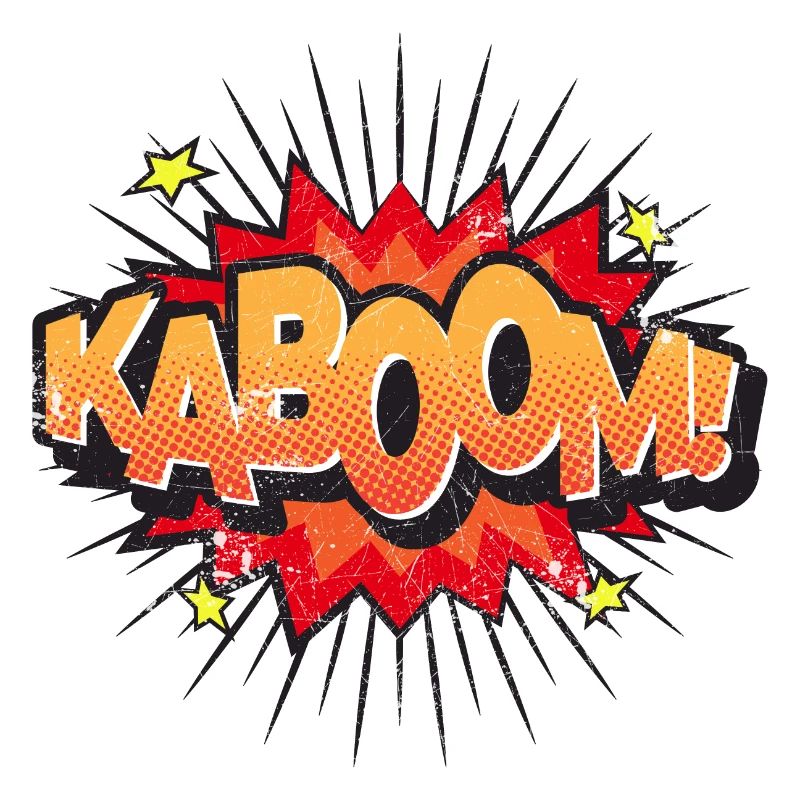 KABOOM COMIC STYLE GRAFFITI COMICS MOTIF GIFT