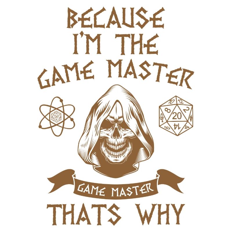 Game master nerd role playing game geek gift