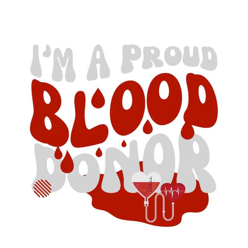 Design des Blutspendermonats Ich bin ein stolzer Blutspender