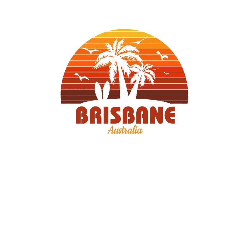Cool Brisbane Australie plage coucher de soleil Souvenir