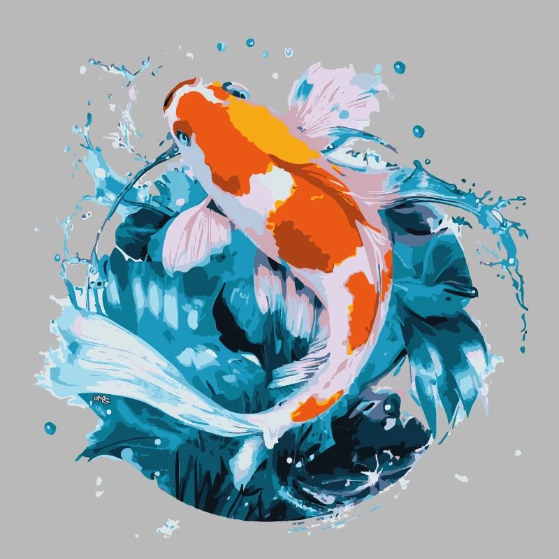 Koi Carp in Action
