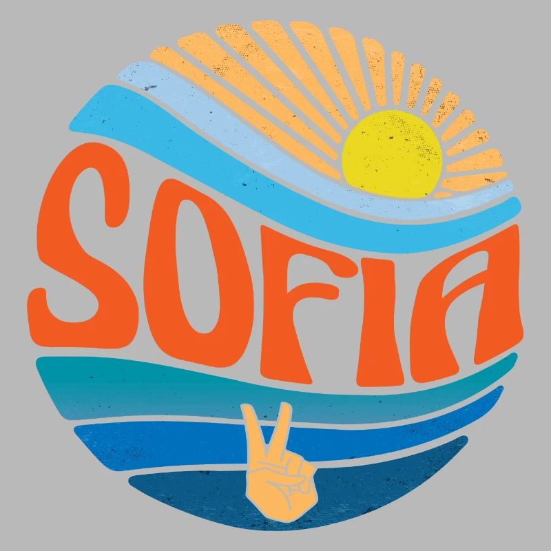 Sofia Hemd Vintage Sunset Sofia Groovy Tie Dye