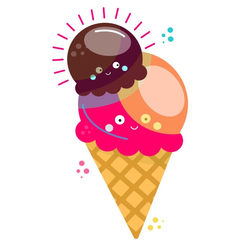 Ice Eiswaffel Eiskugel Süss