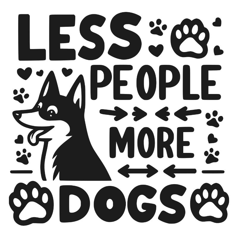 Moins de gens, plus de chiens
