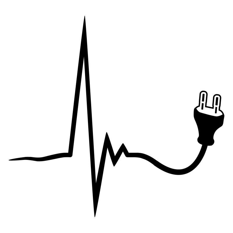 heartbeat current line plug power socket connect p