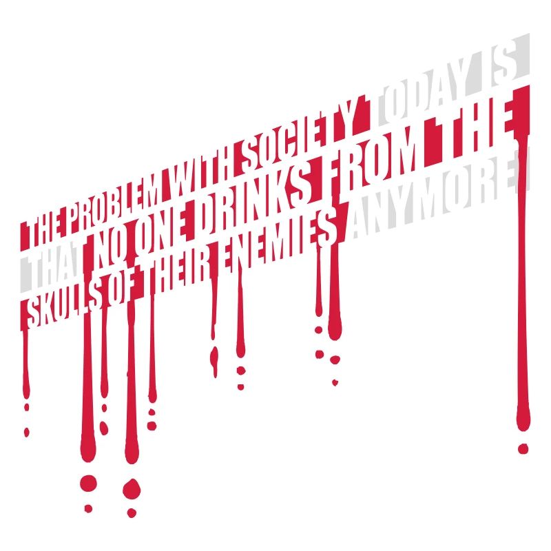 drinks from enemies skulls