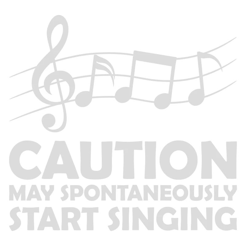 may spontaneously start singing