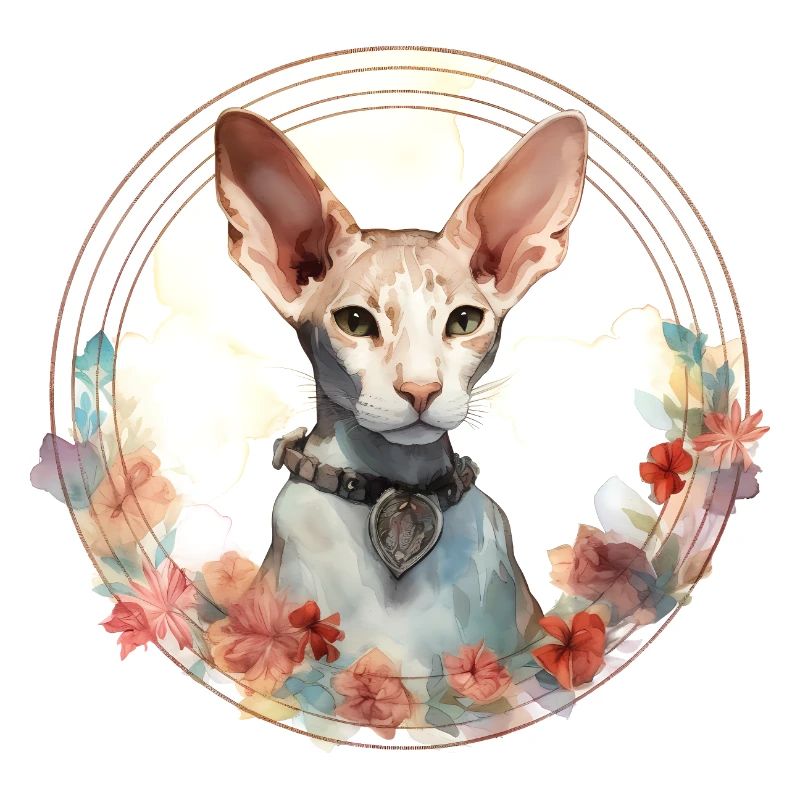 Cornish Rex Katze Boho Style, Liebe Katzen