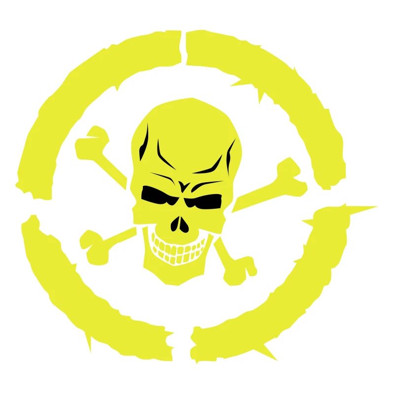 skull skull bone circle