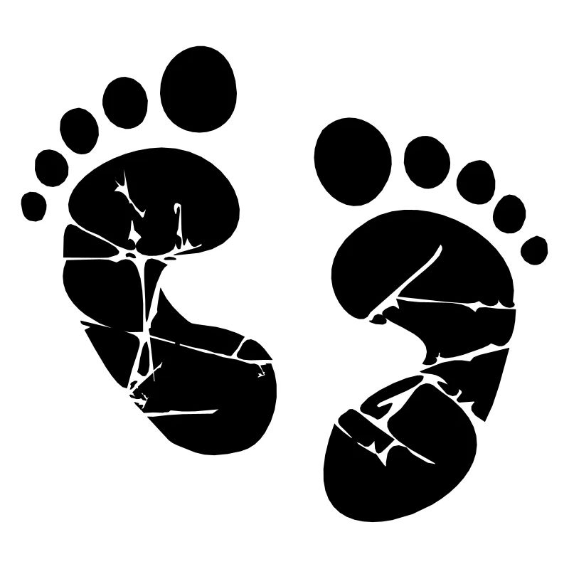 Empreinte de pieds de bébé