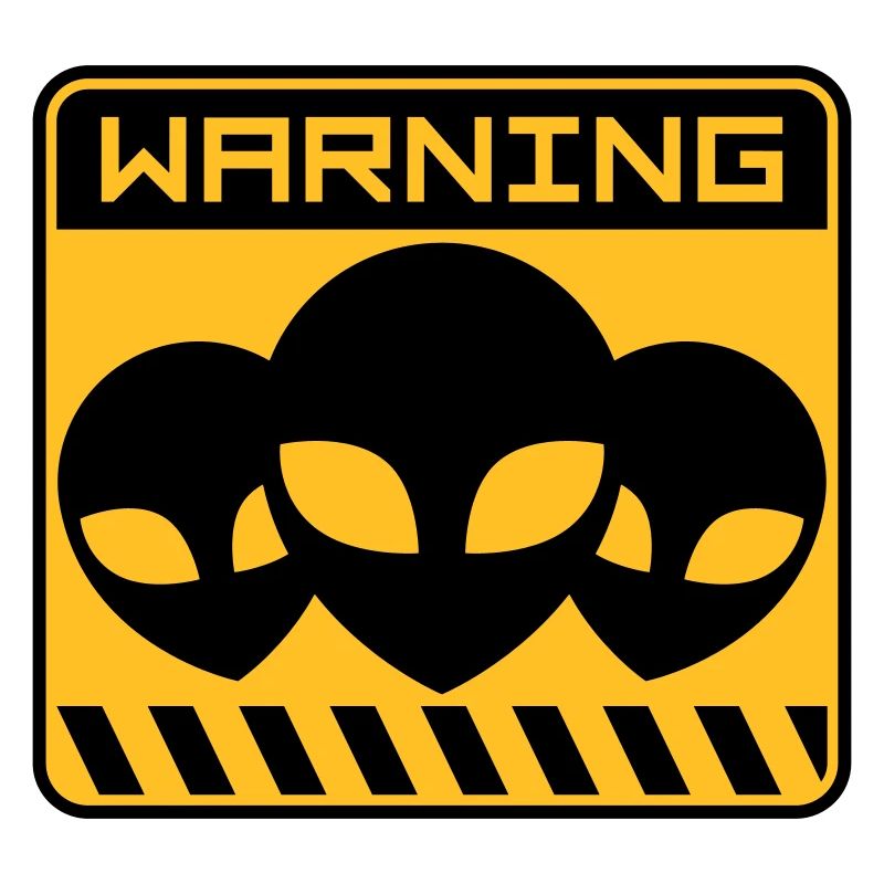 Warning Alien Design Shield
