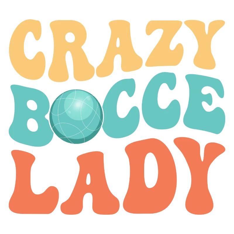 Crazy Bocce Lady Petangue Team Player