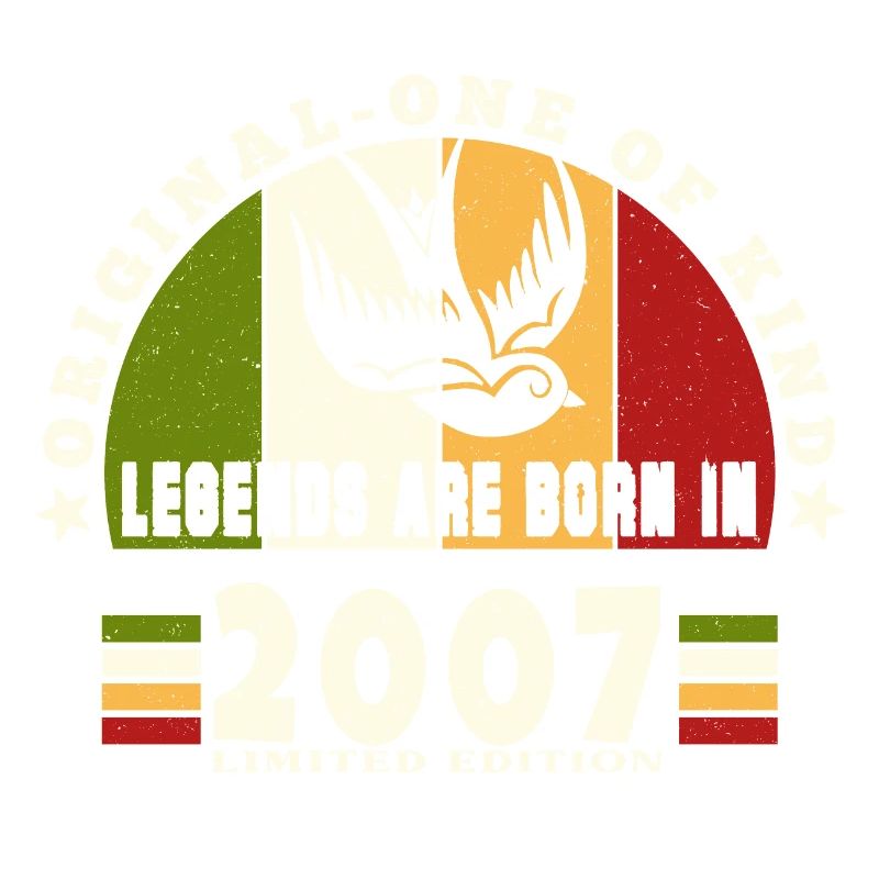 2007 Vintage Geburtstag Legende Geschenk