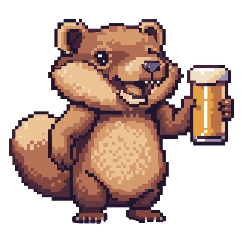 Biber Pixel Bier