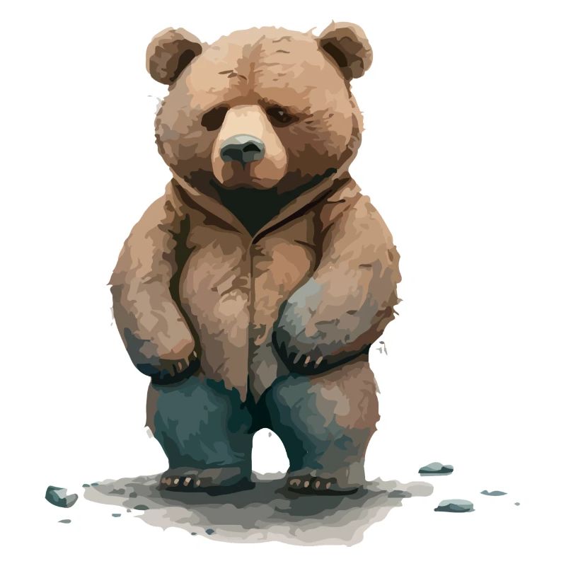 Teddy der mürrische Bär