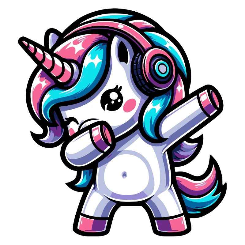 Dabbing Einhorn