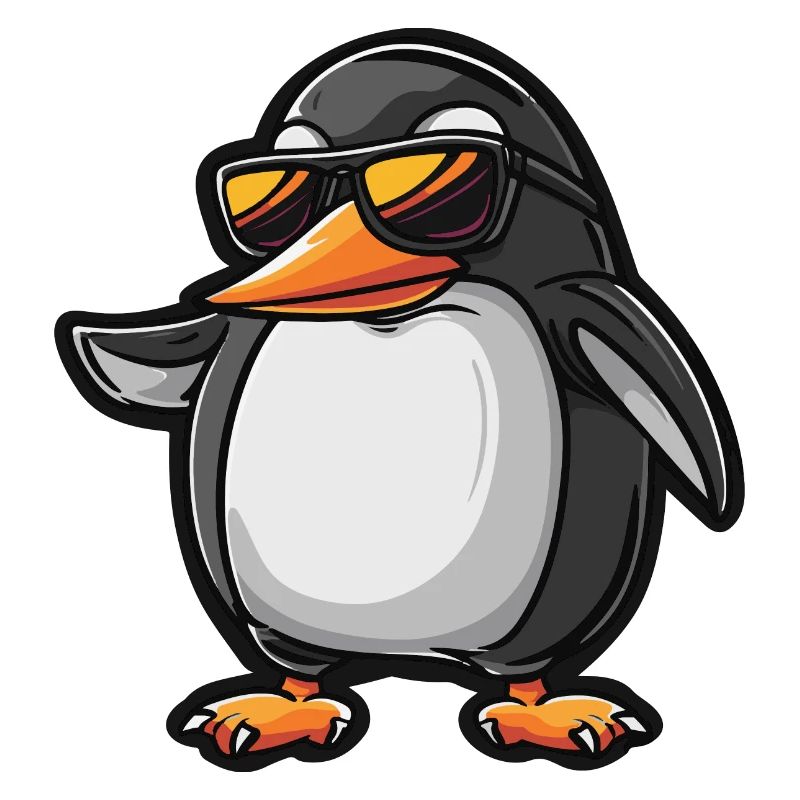 Pinguin Comic Cool