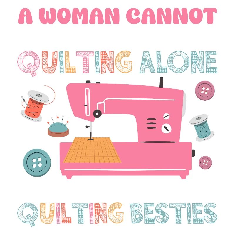 A Woman Cannot Survive On Quilting Quilter Sewing