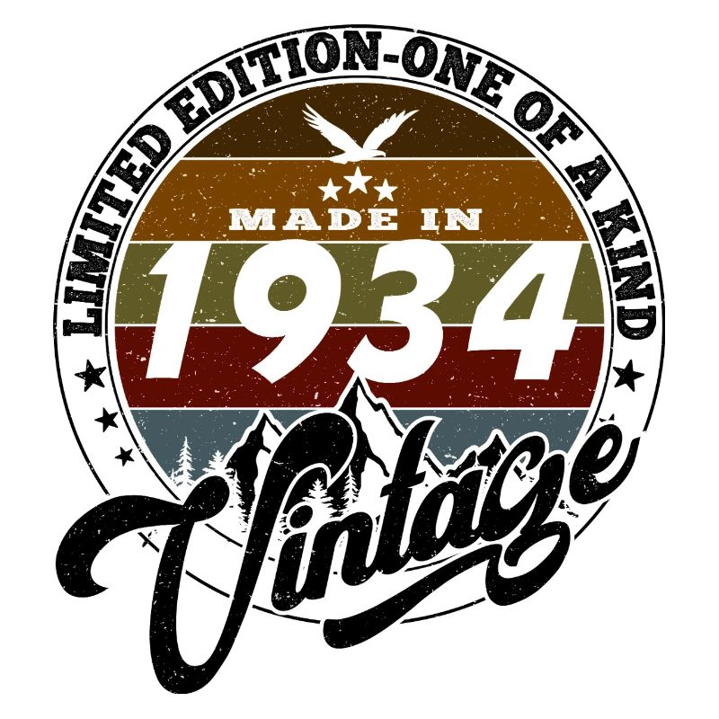 Eleganter Vintage: 1934 Retro Geschenk 1934 2025