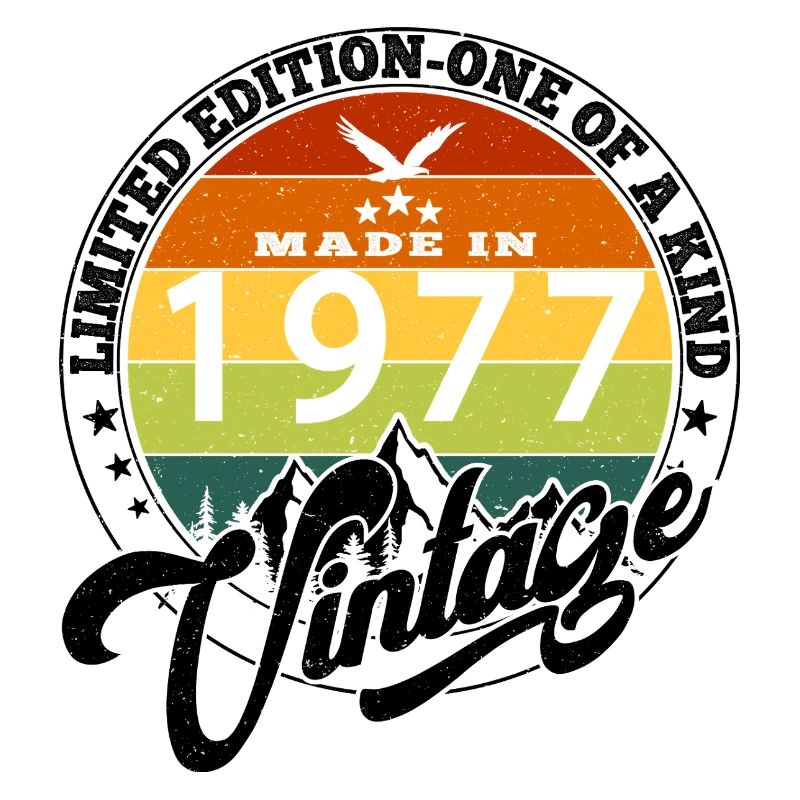 1977 Geburtstag Jahrgang 1977 Vintage Retro. Editio