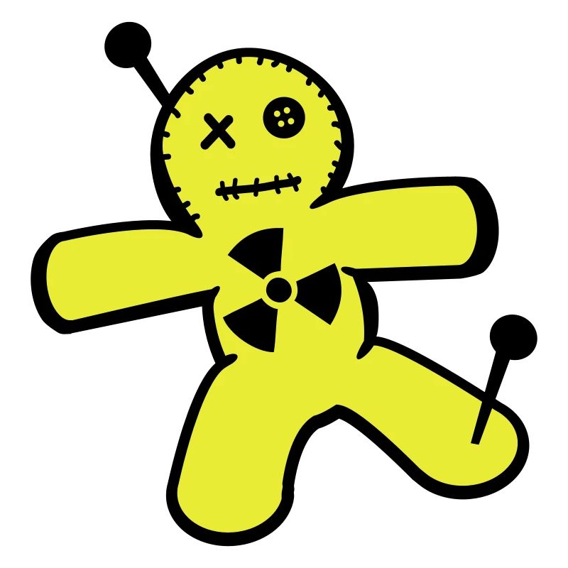 Voodoo doll against nuclear power