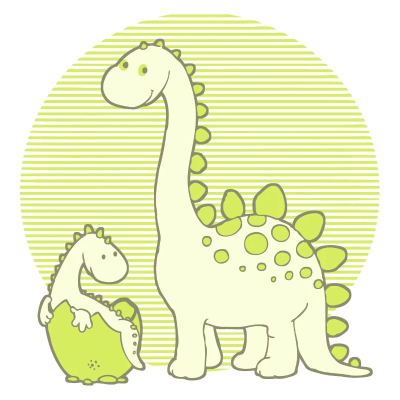 Dinosaur Mom with Hatching Egg